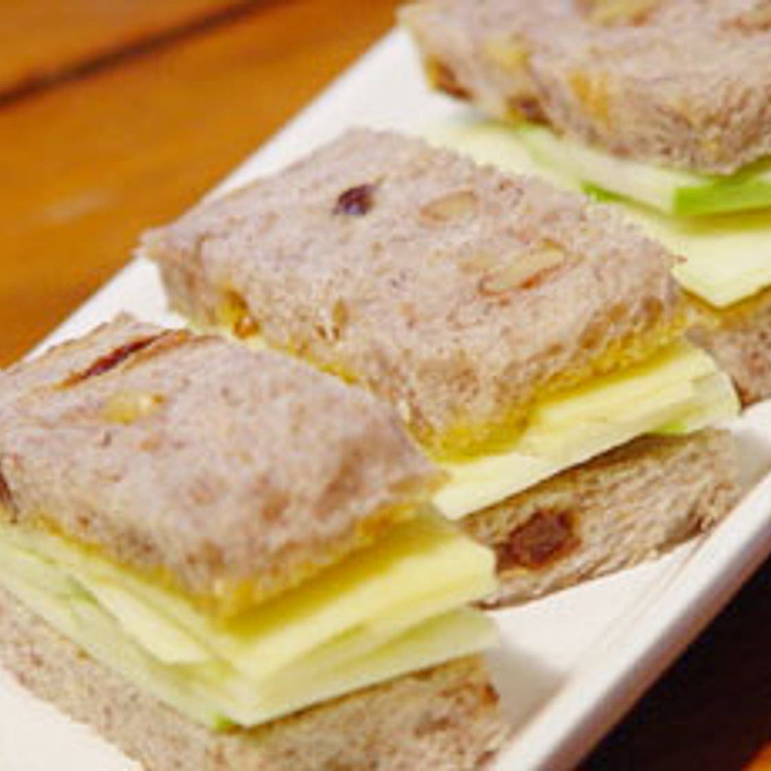 Apple and Cheddar Tea Sandwiches