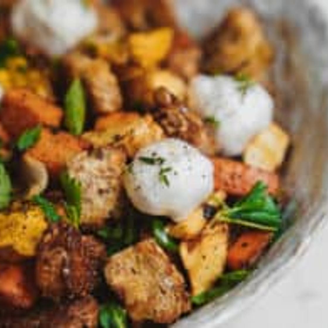 Roasted Vegetable Panzanella Salad