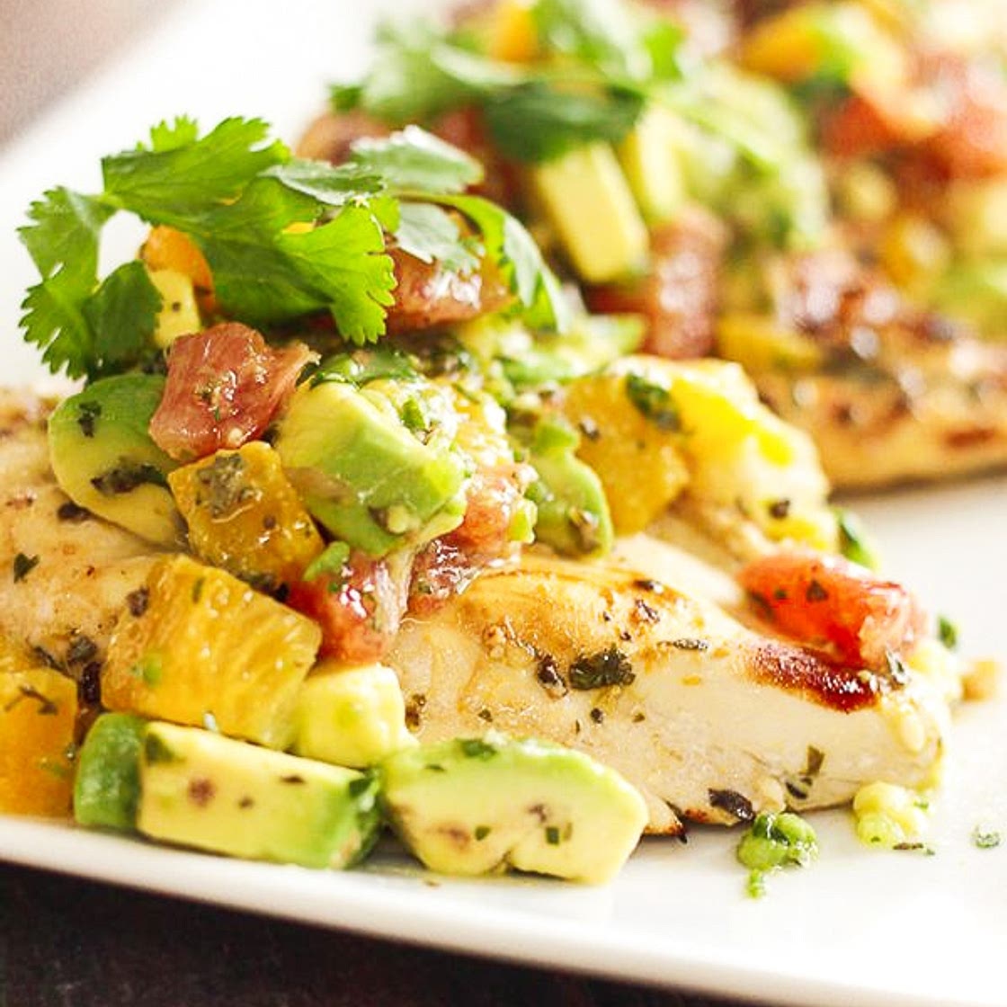 Citrus Chicken with Avocado Salsa