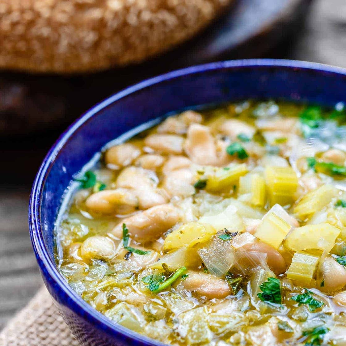 Easy Greek Bean Soup (Fasolada)