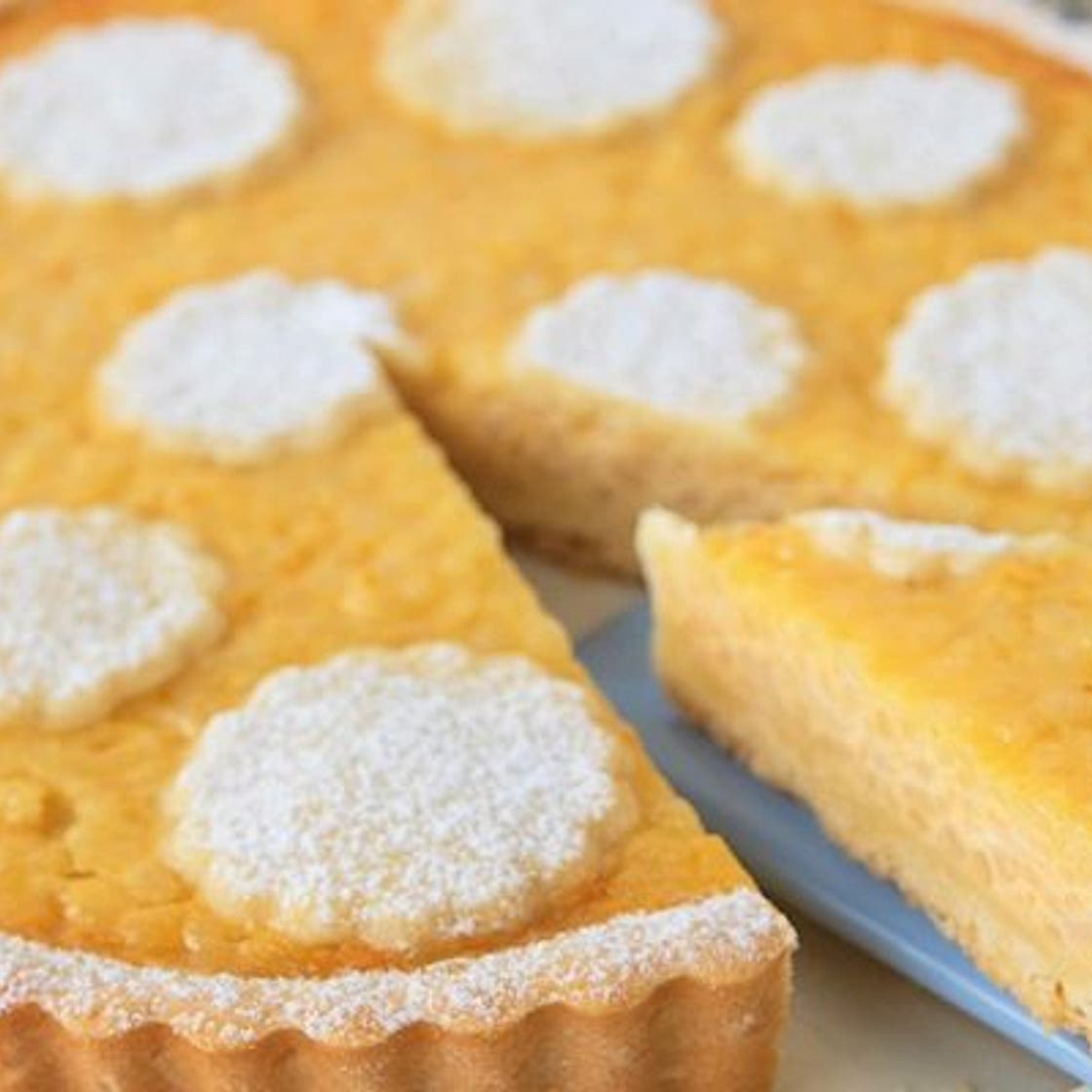 Crostata di riso, al limoncello