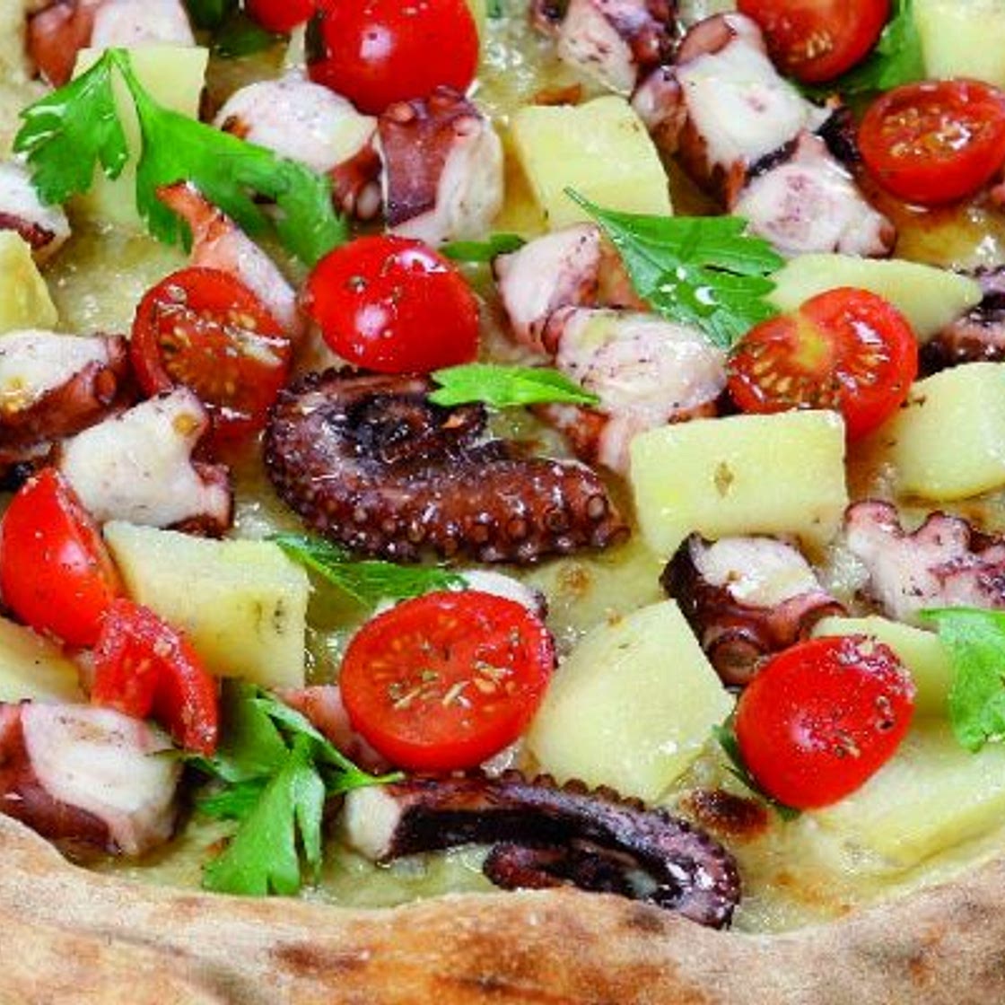 Pizza con polpo e patate: la pizza dell'estate