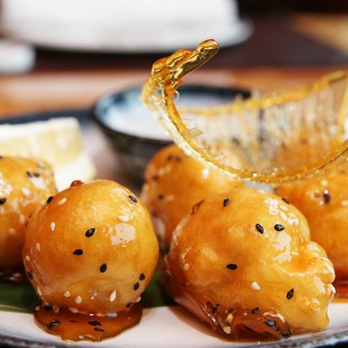 Frutta caramellata cinese, per il dessert
