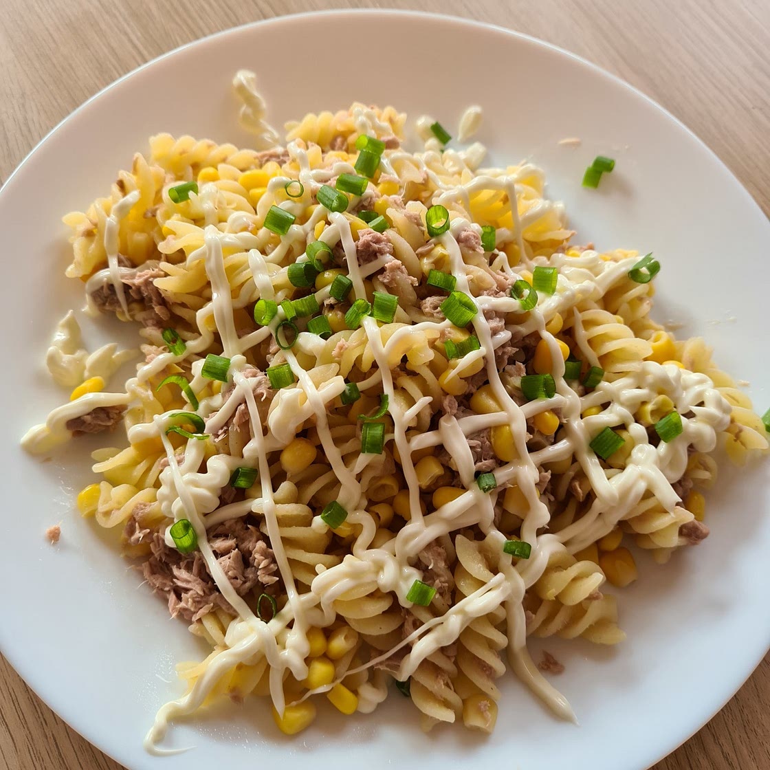 Tuna Pasta and Sweetcorn