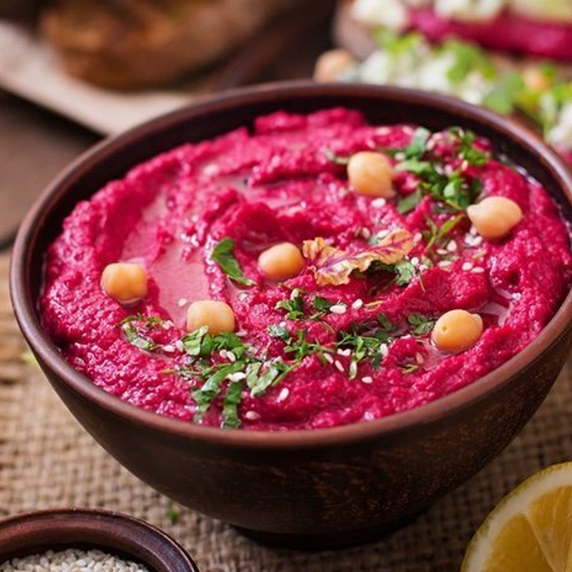 Hummus de remolacha