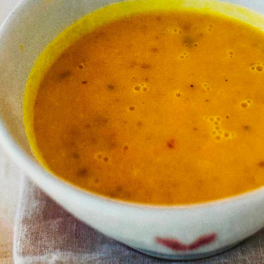 Carrot, Coriander and Pecan soup