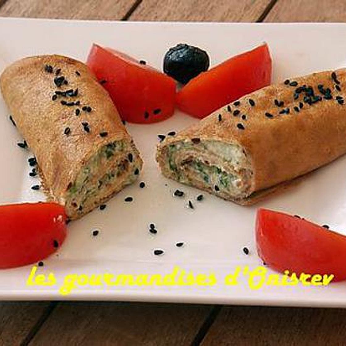 Crêpes saumon ricotta