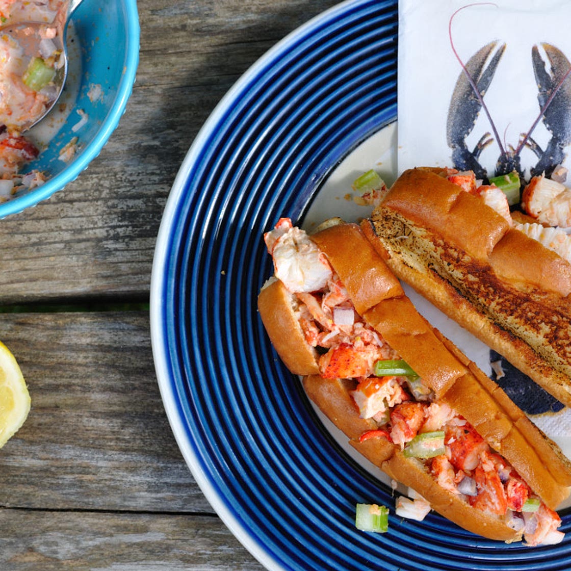 Grilled Nova Scotia Lobster Rolls