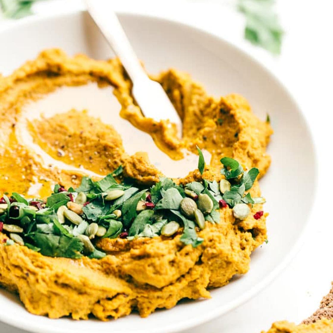 Carrot, Walnut & Red Lentil Hummus