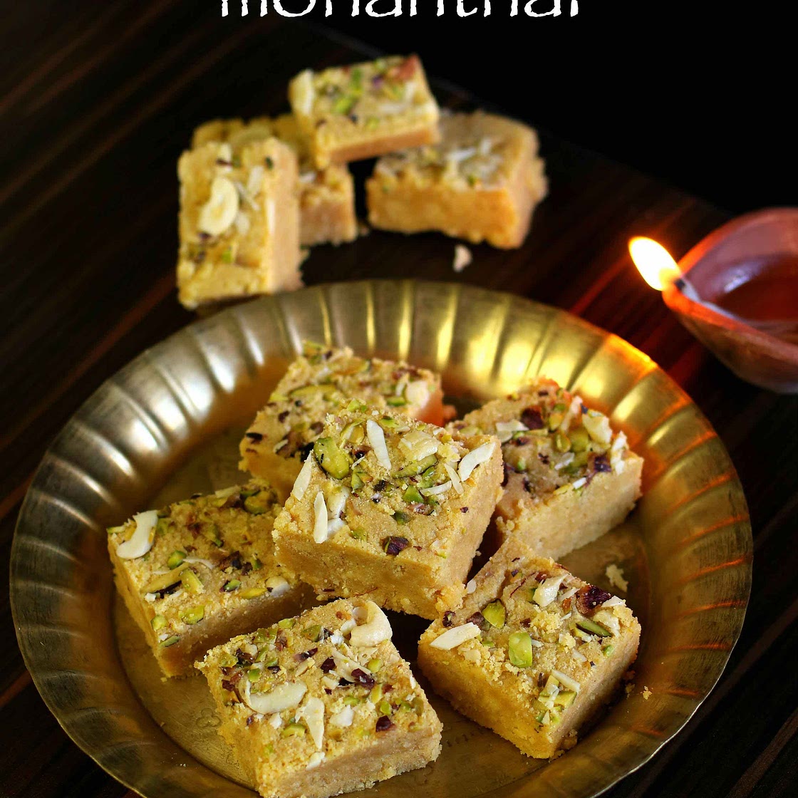 mohanthal recipe | how to make traditional gujarati mohanthal recipe