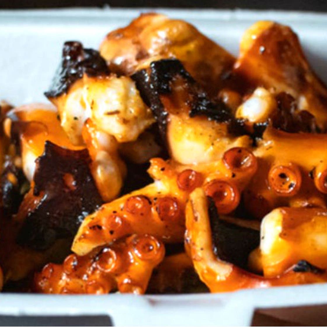 Pulpo al ajillo con chile guajillo, ¡receta fácil!