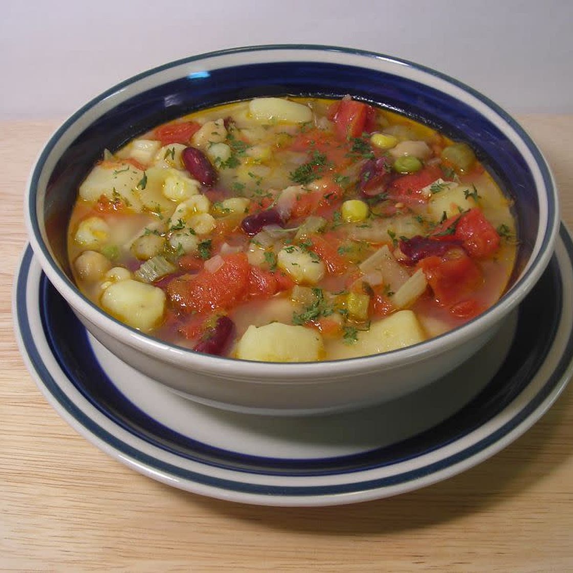 Vegetable Hominy Soup