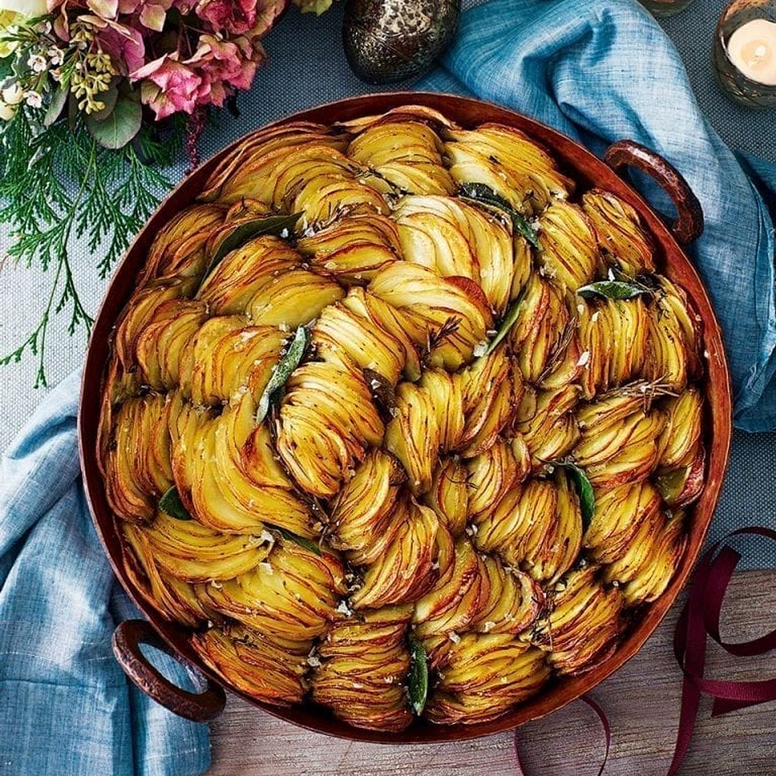 Crispy pan potatoes