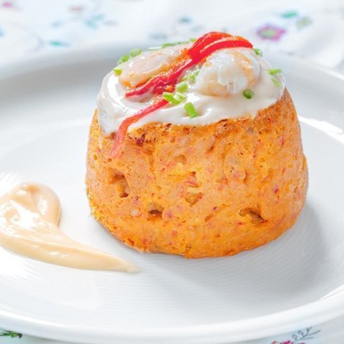 Flan de merluza