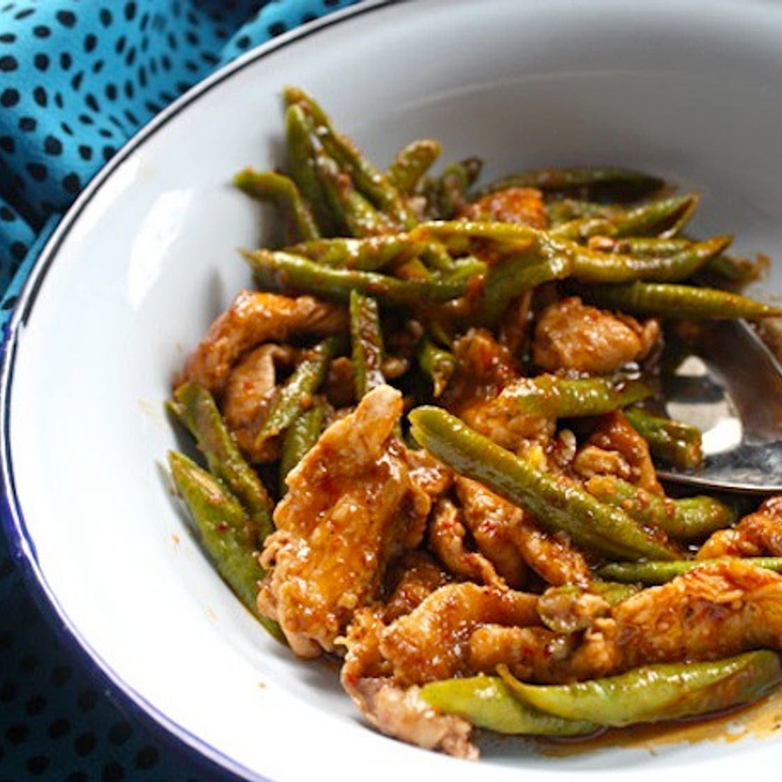 Chicken Red Curry Stir-Fry with Green Beans Recipe