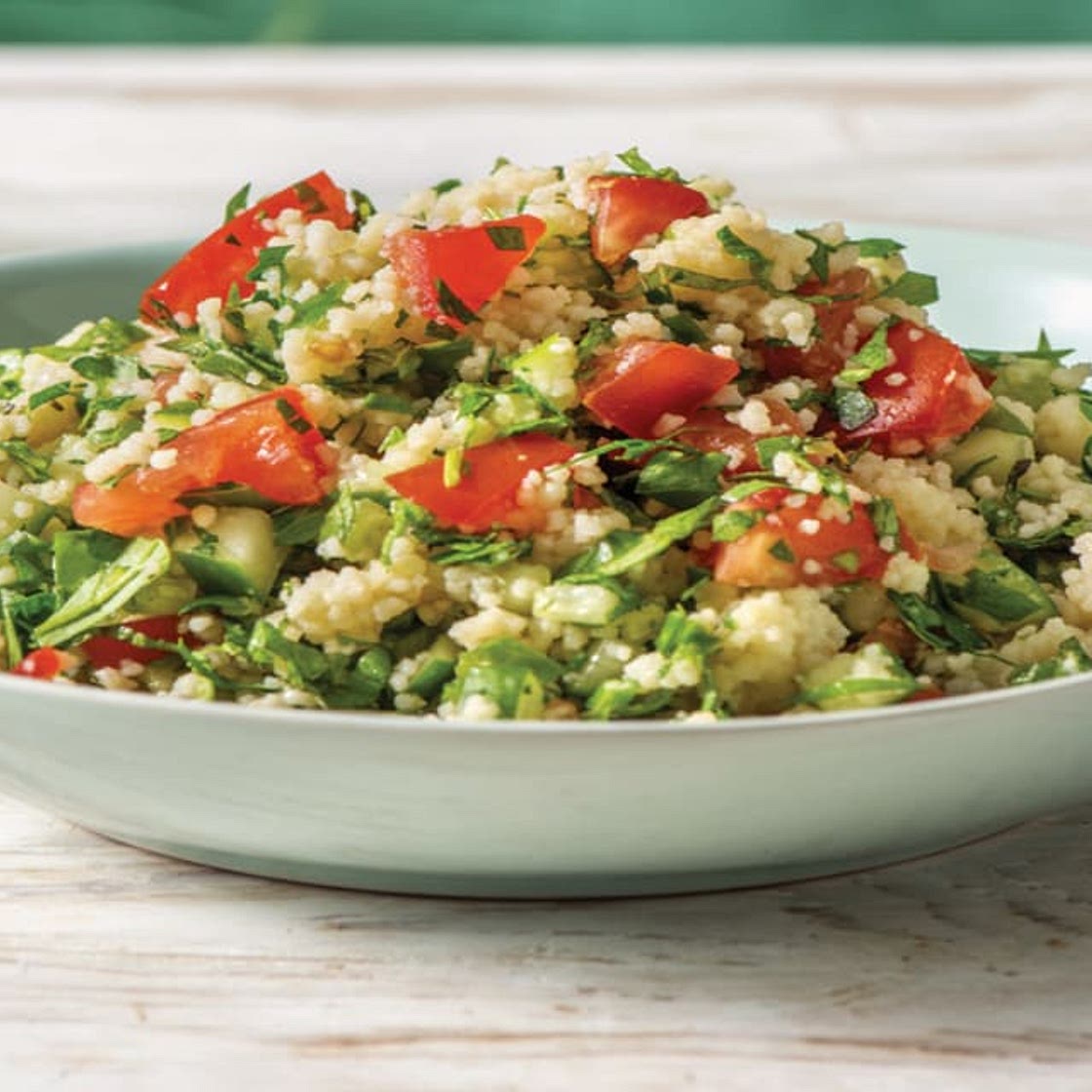 Mint & Parsley Tabbouleh Salad with Garlic Couscous | Serves 2