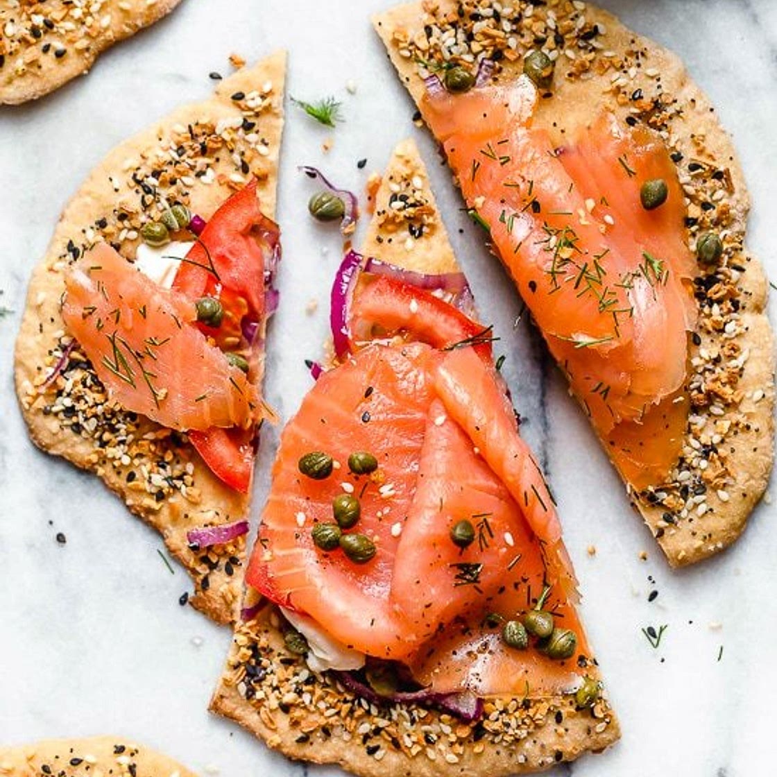 Smoked Salmon Breakfast Flatbread