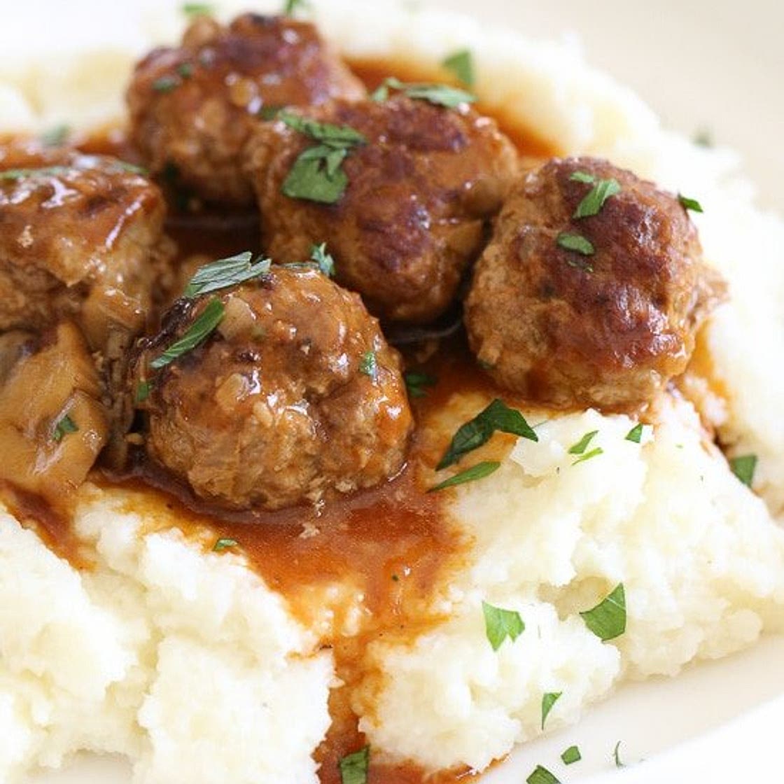 Salisbury Steak Meatballs (Instant Pot, Stove Top, Slow Cooker)