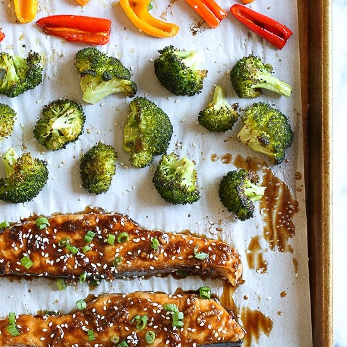 Sheet Pan Teriyaki Salmon and Vegetables