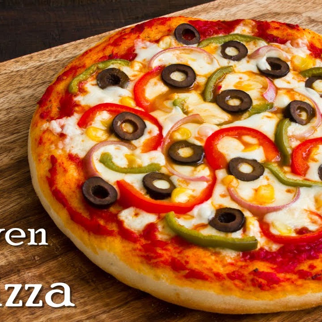 Pizza without Oven| Veg Pizza| Pizza in Kadhai|Homemade Pizza Dough & Sauce ~ The Terrace Kitchen
