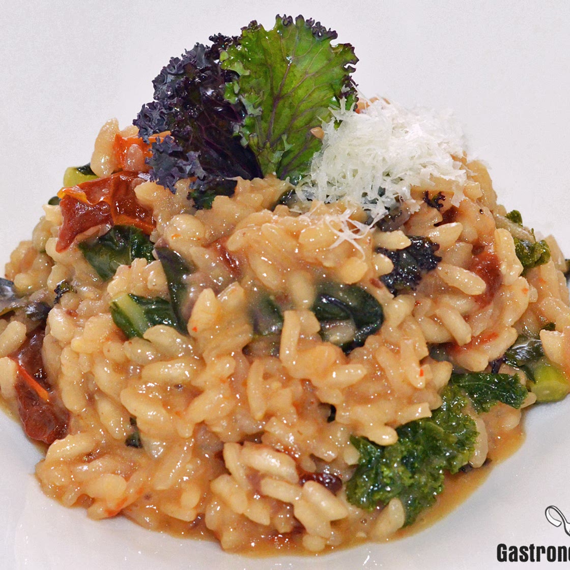 Risotto de kale y tomates secos, una receta deliciosa con tres tipos de esta col