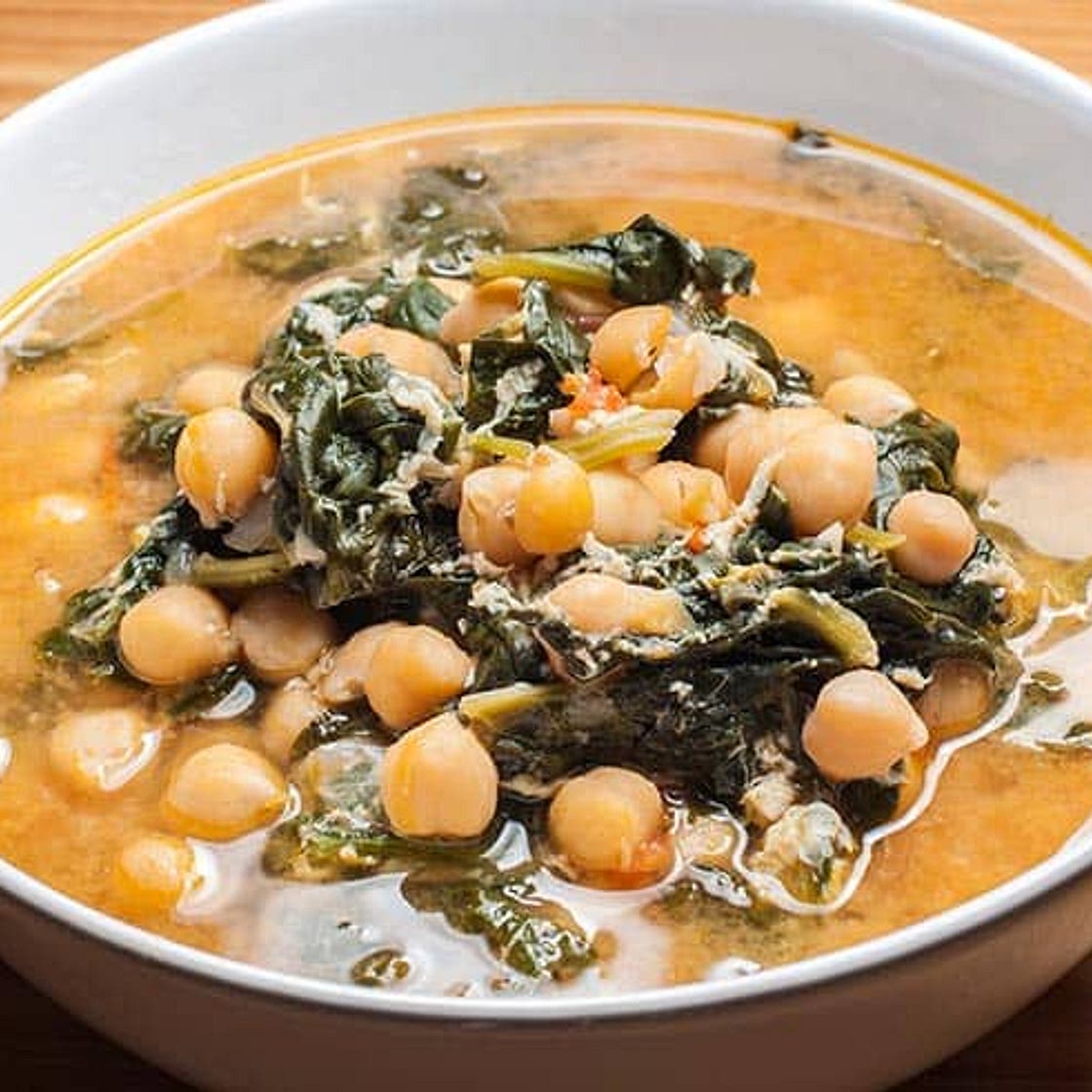 Garbanzos con espinacas