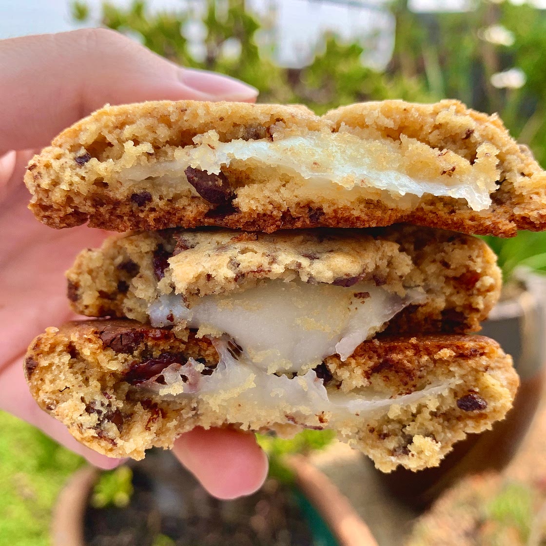 Miso Chocolate Chip Mochi Cookies