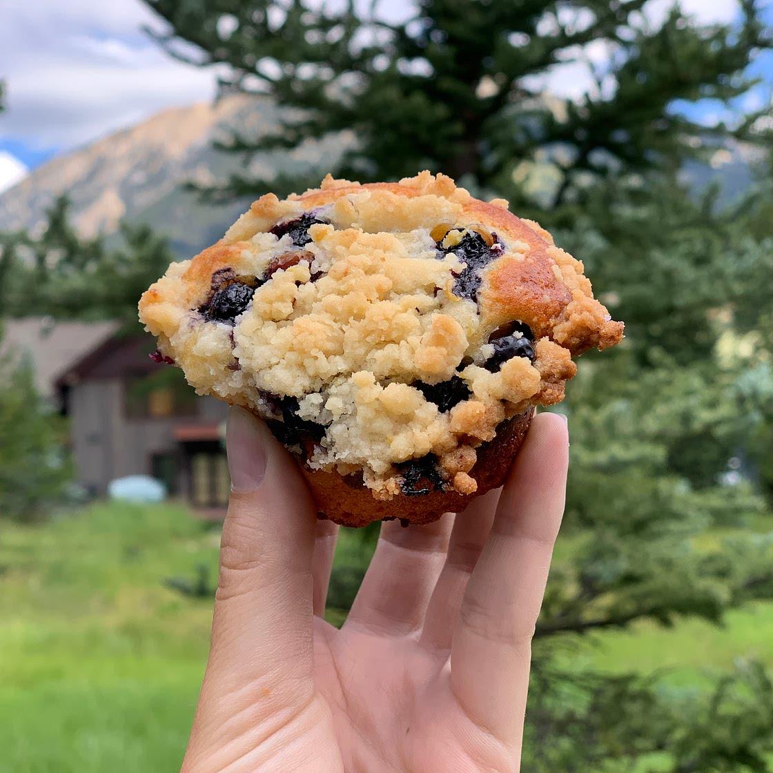 Blueberry Muffins with Crunchy Streusel
