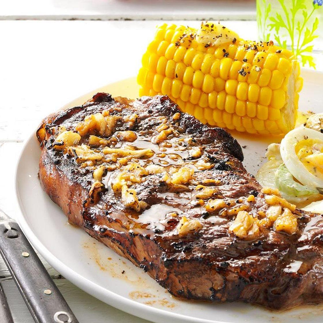 Garlic Grilled Steaks