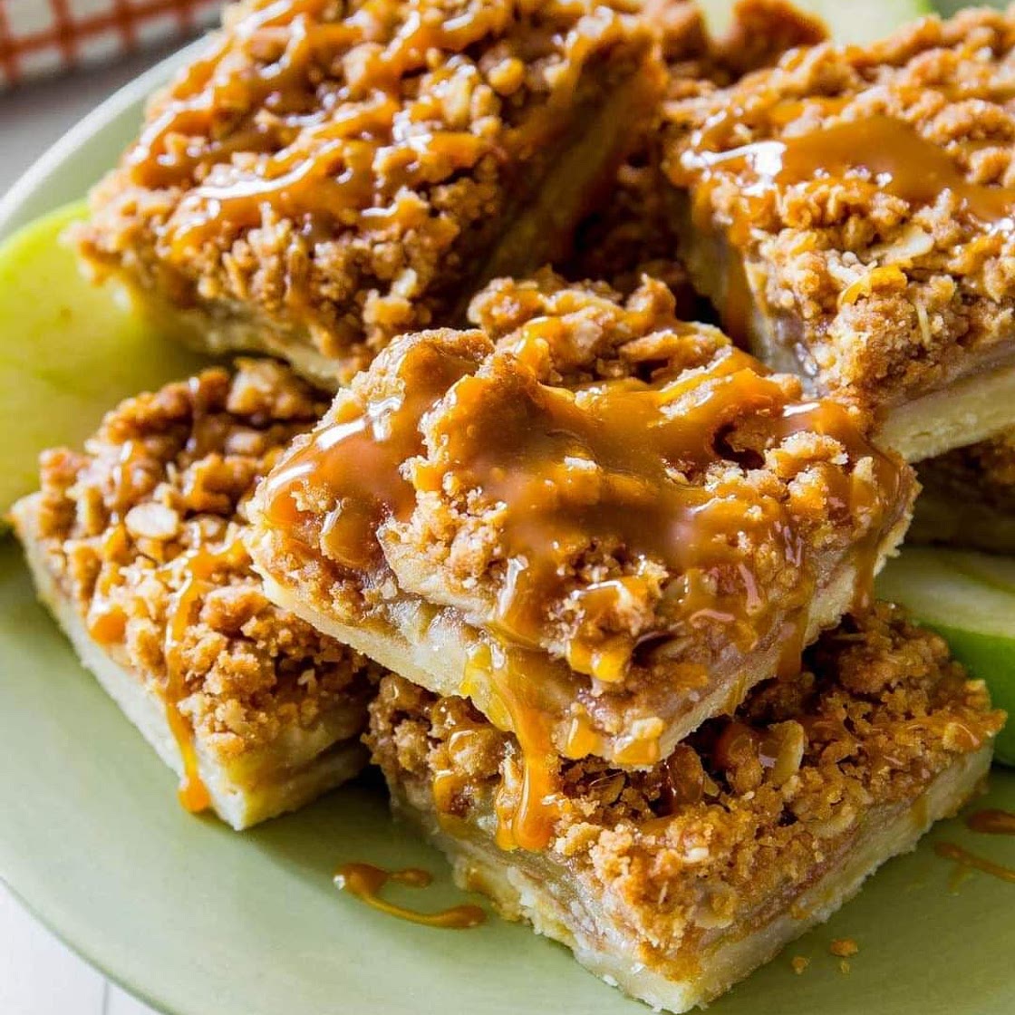 Salted Caramel Apple Pie Bars