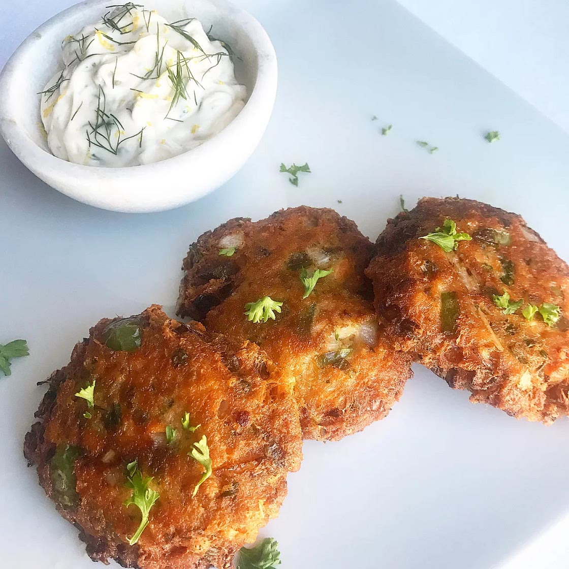 Salmon Croquettes with Lemon Dill Remoulade