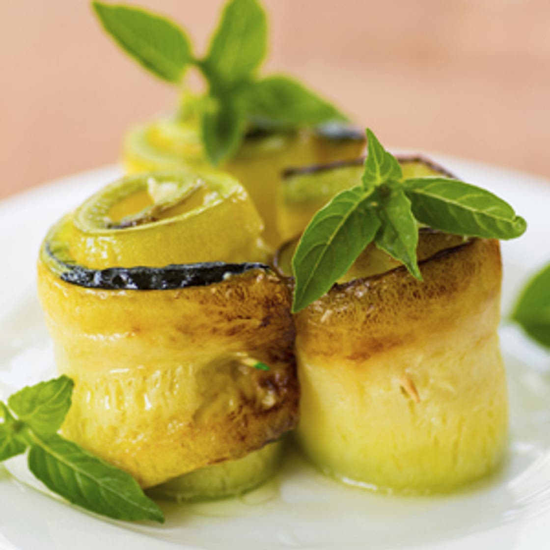 'Tarrito' de calabacín relleno de verduras