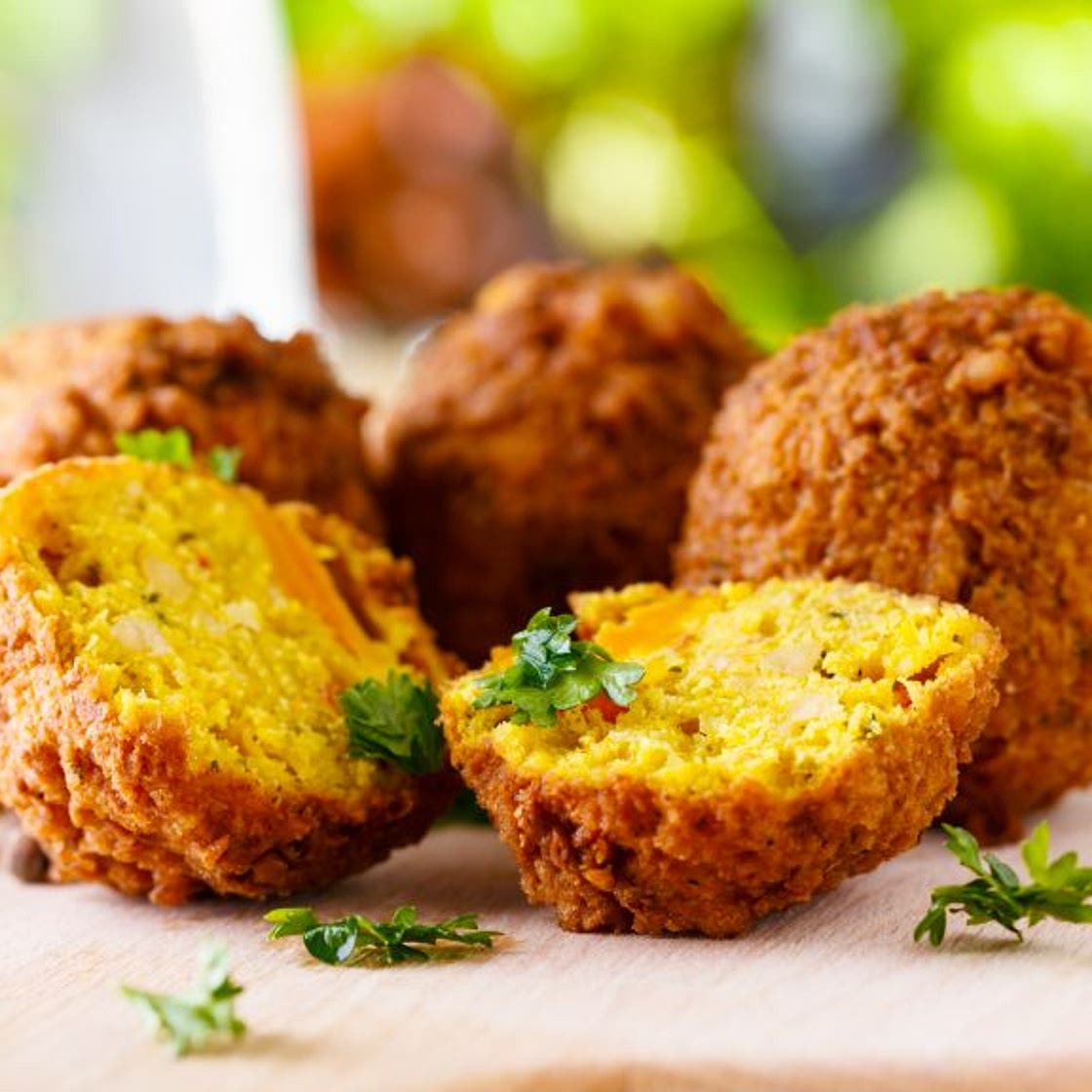 The easiest, healthiest falafel! Baked or air-fried and with or without oil!