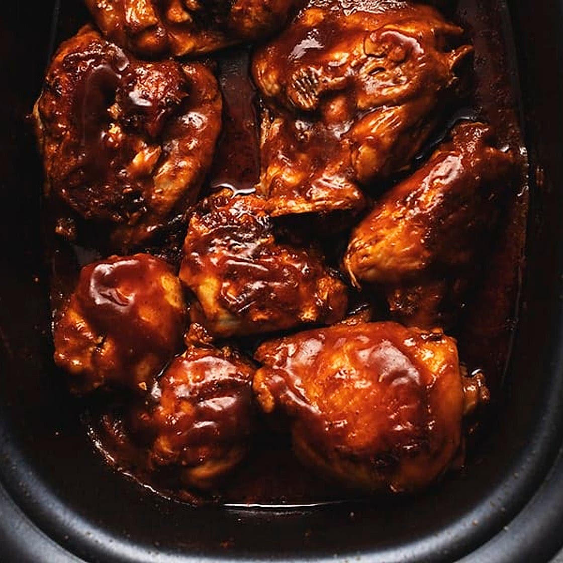 Crock pot BBQ Chicken Thighs