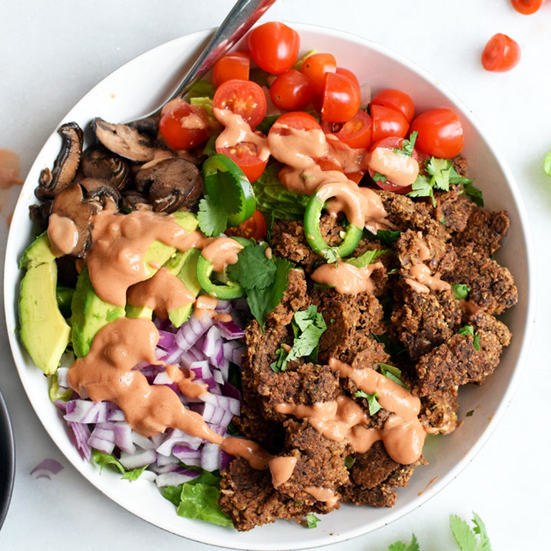Veggie Burger Salad
