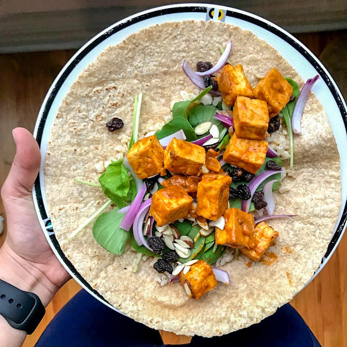 Curry Tofu Wrap