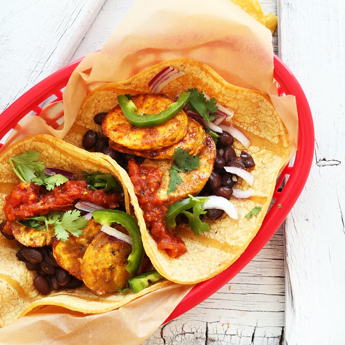 Plantain Black Bean Tacos