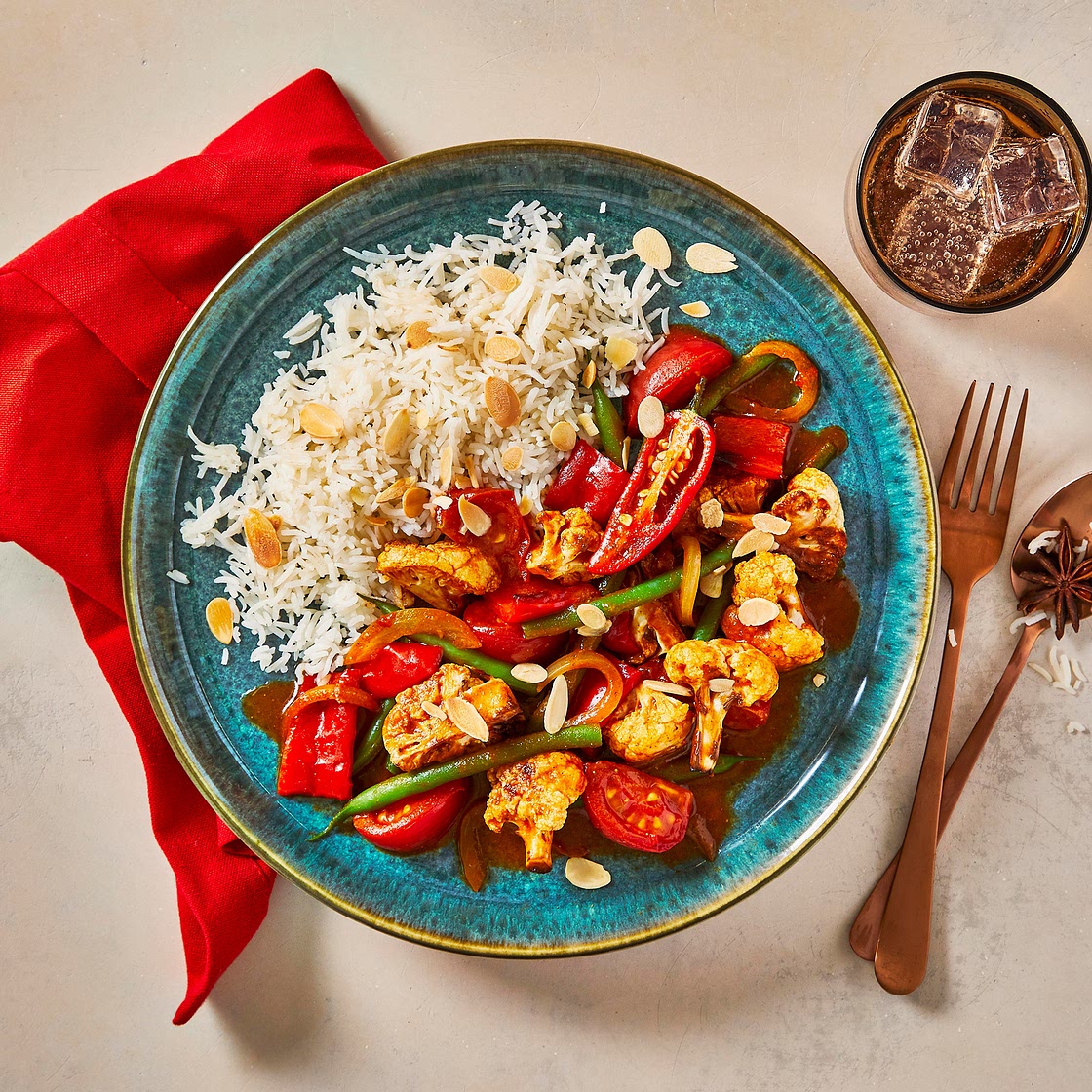 Vegetable Balti With Rice