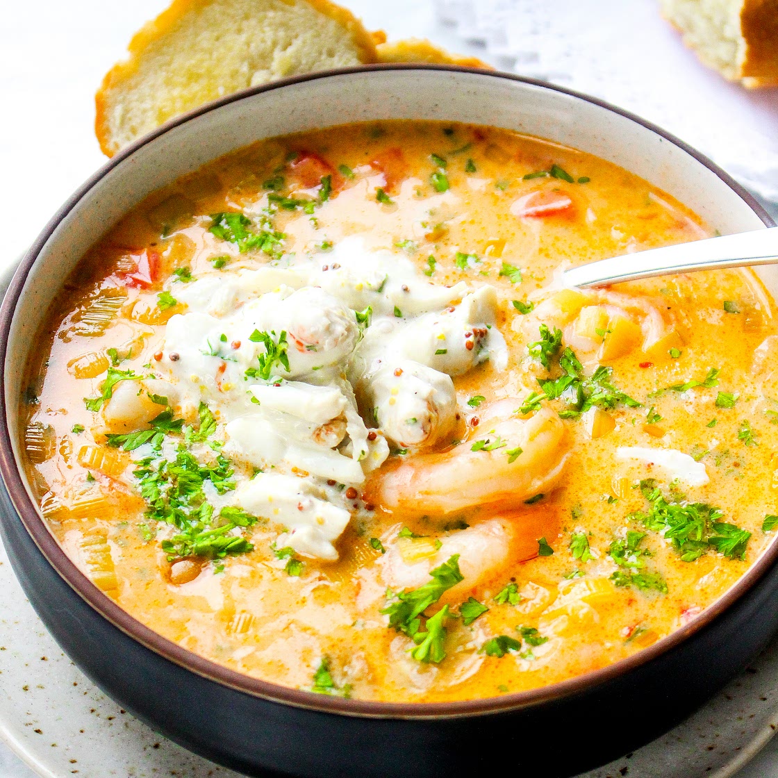 Slow-Cooker Shrimp & Crab Bisque