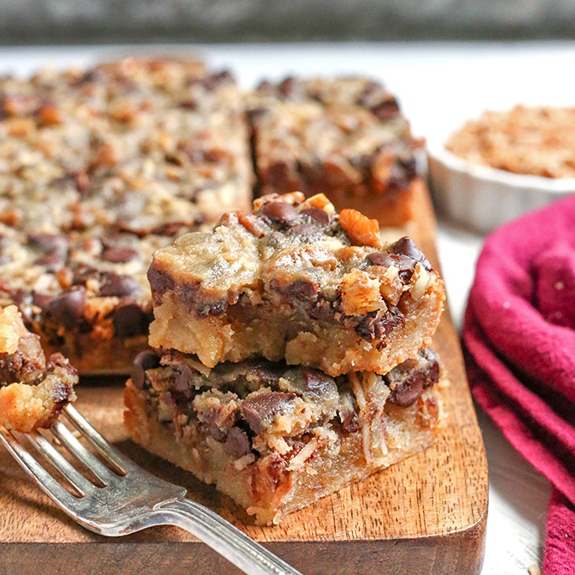 Paleo Magic Cookie Bars
