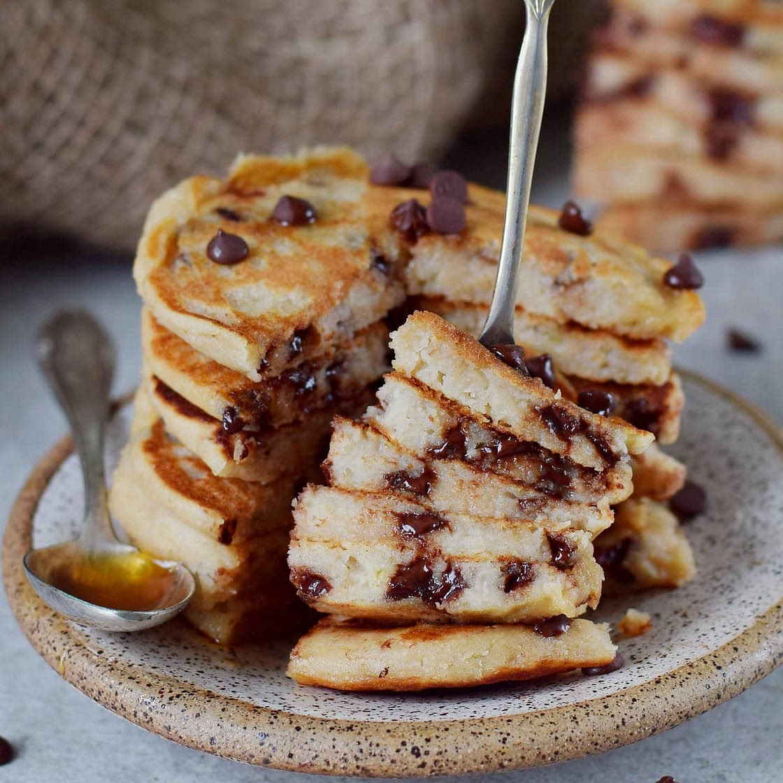 Chocolate Chip Pancakes (Vegan)