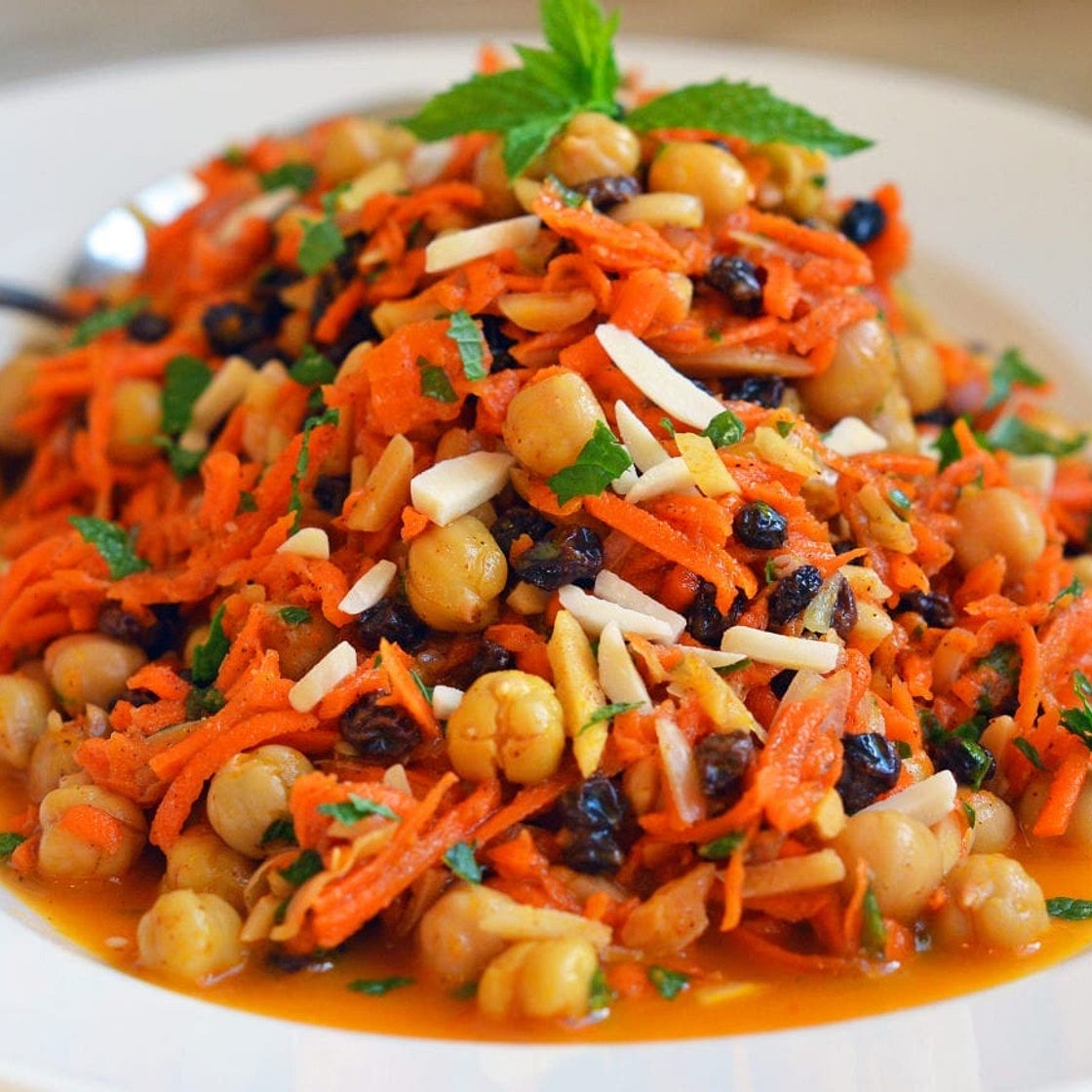 Moroccan Carrot & Chickpea Salad