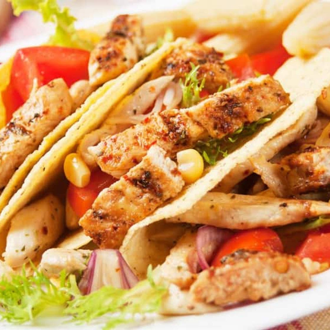 Low Sodium Kickin’ Chicken Tacos