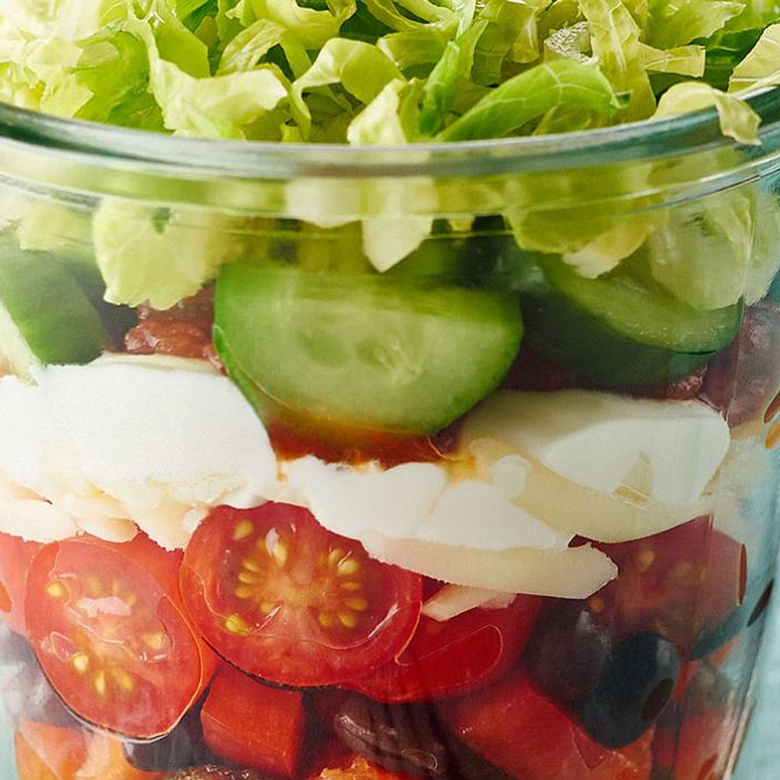 Taco Chicken Salad in a Jar