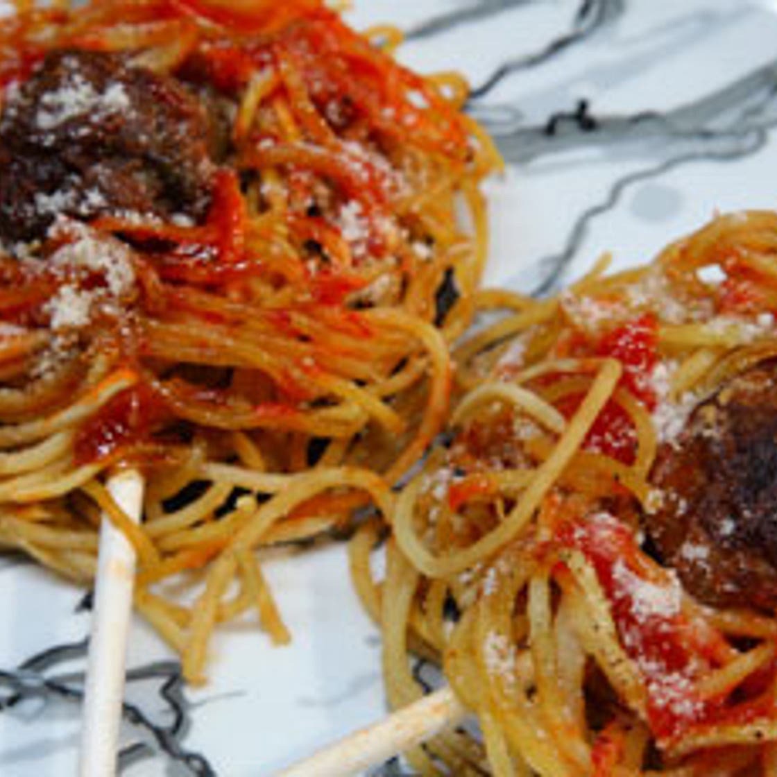 Deep Fried Spaghetti and Meatballs