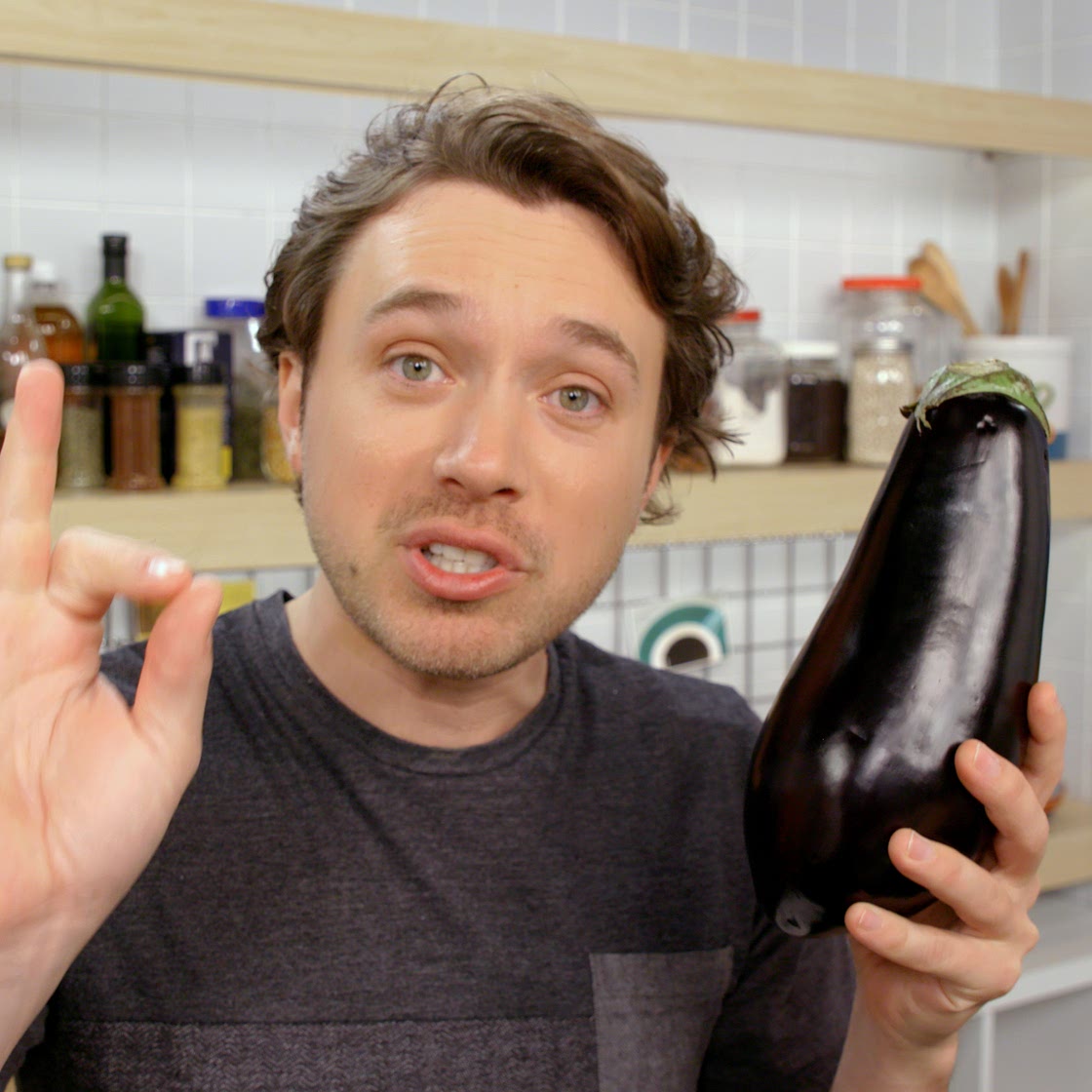Japanese Miso Eggplant With Rice & Cabbage Slaw
