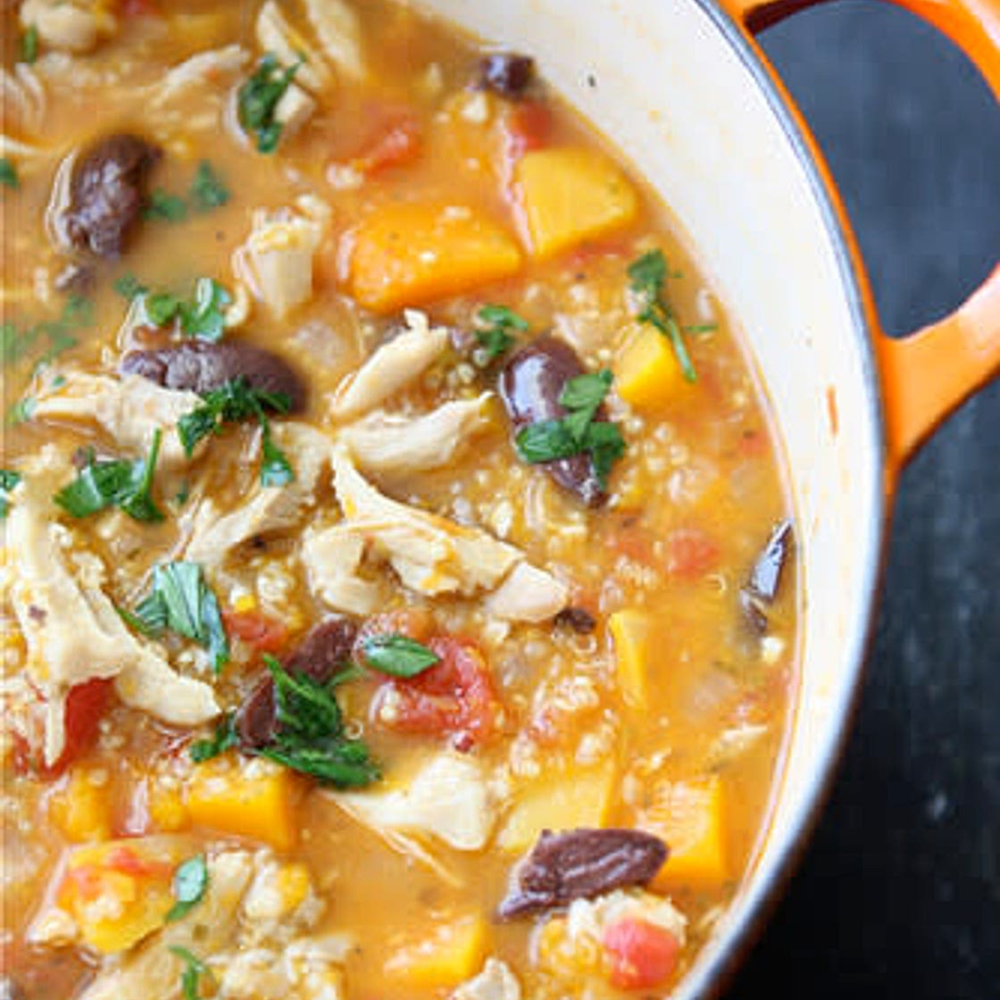 Chicken & Butternut Squash Soup with Quinoa