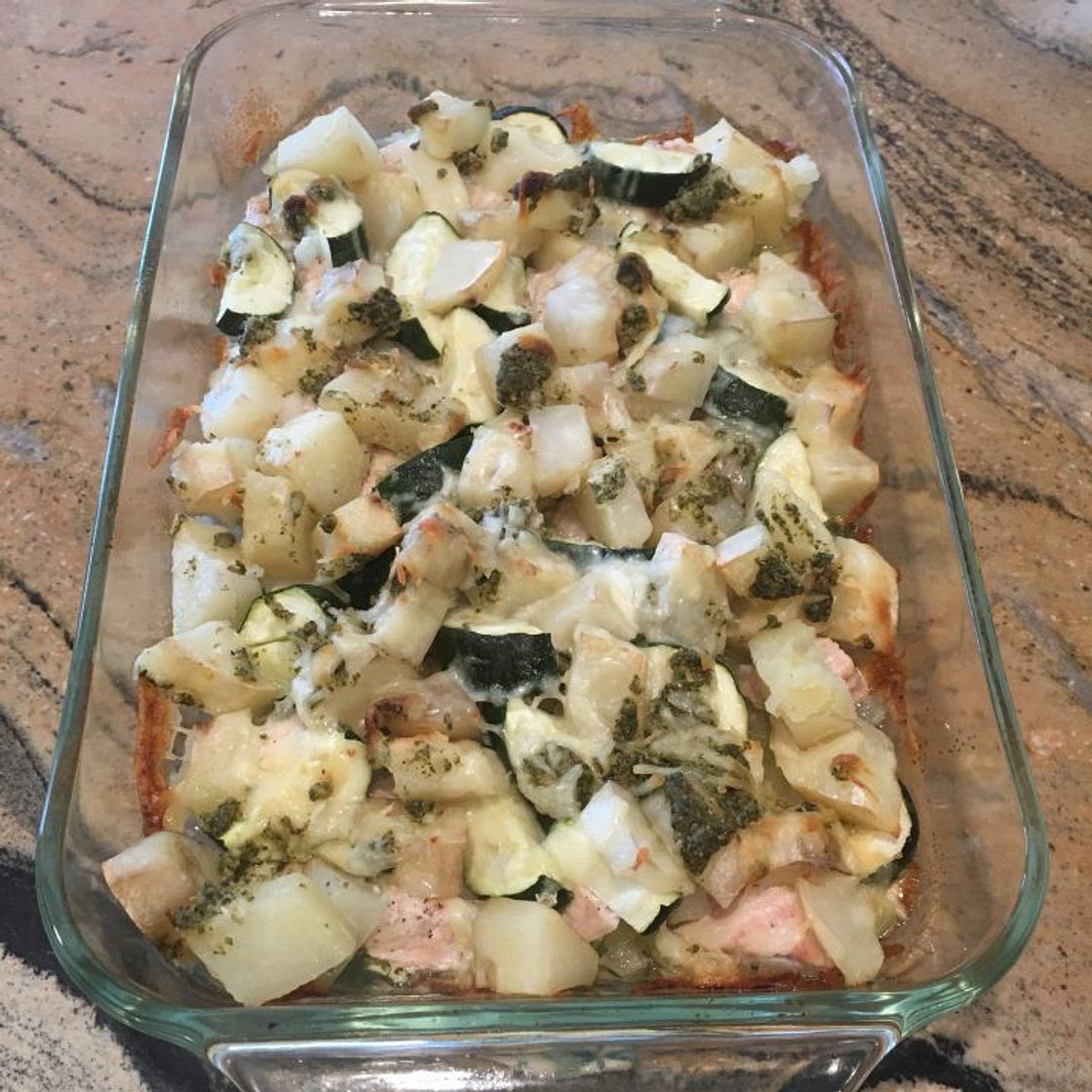 Chicken, Zucchini, and Potato Bake