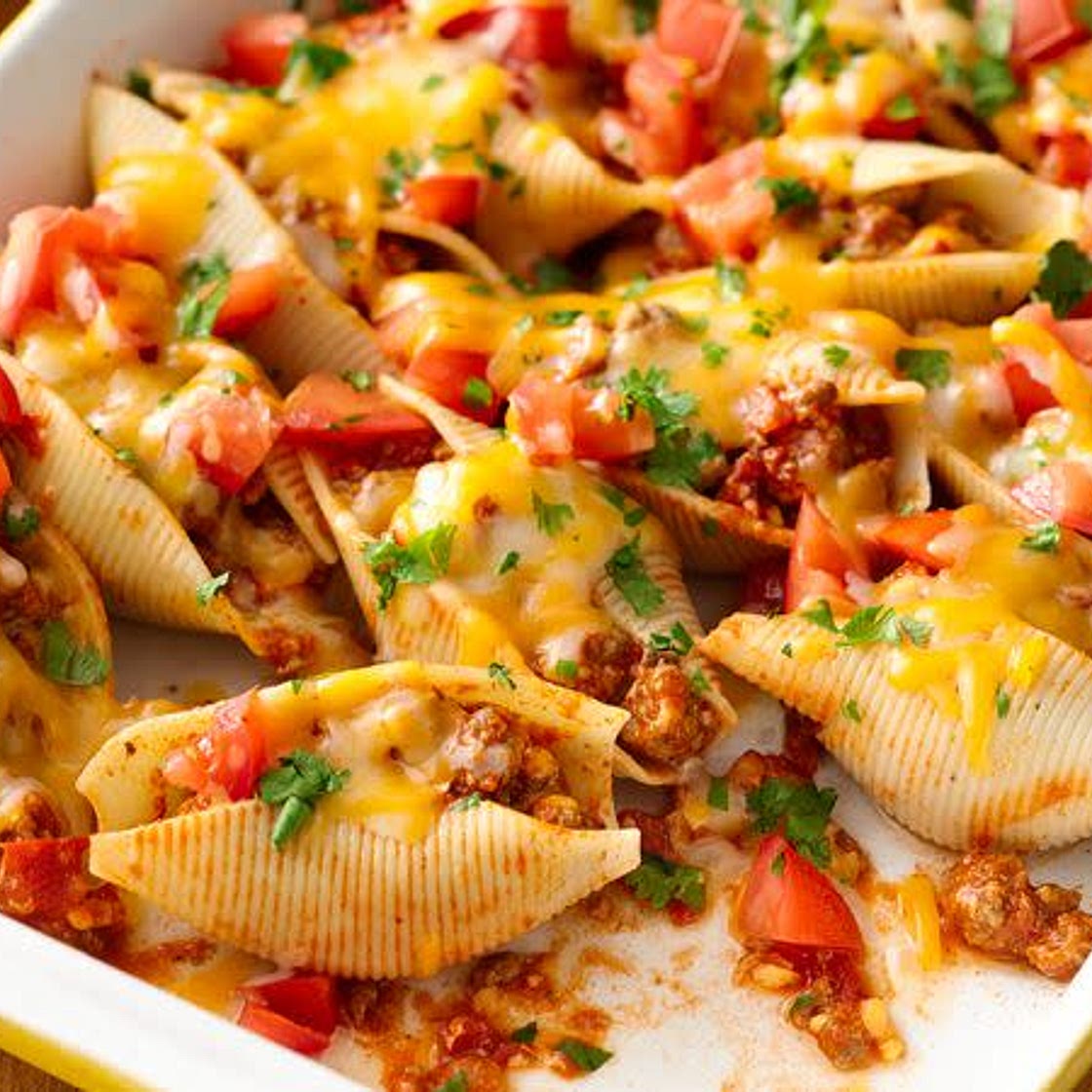 Tacos 🌮 and pasta shells