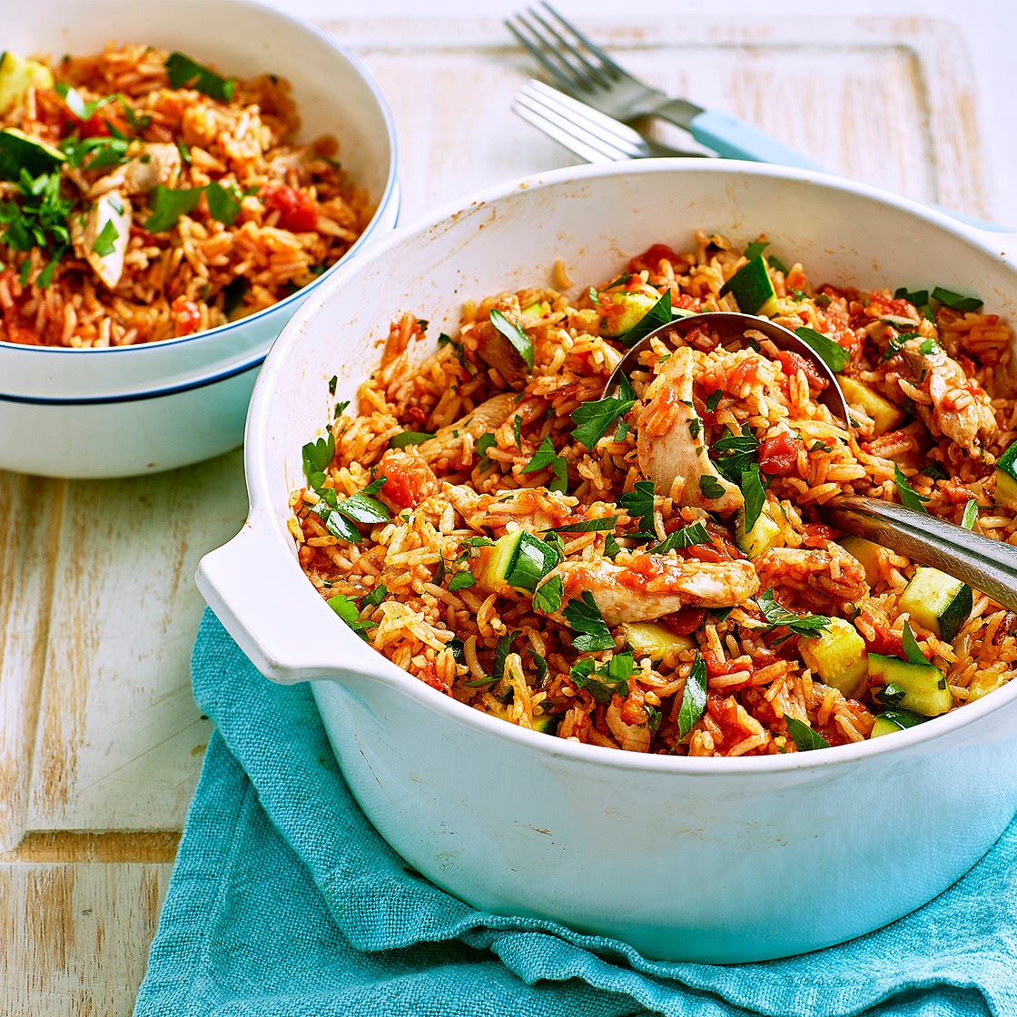 One-pot rice and chicken